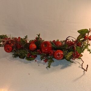 Elegant Red and Green Holiday Garland